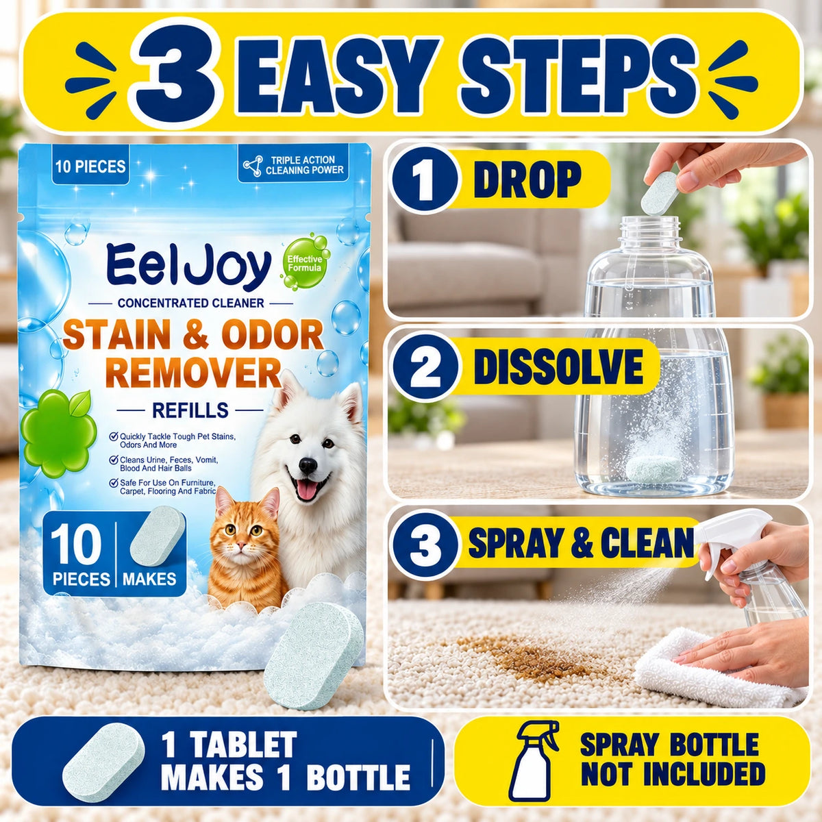 How to use EelJoy refill tablets in three easy steps