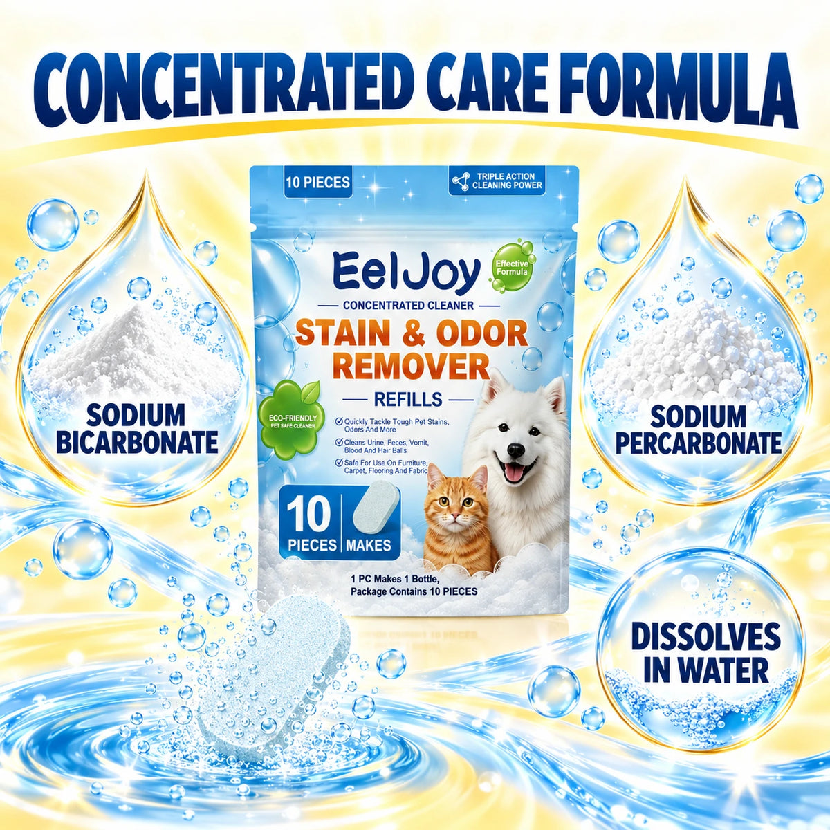 EelJoy concentrated formula with sodium bicarbonate and sodium percarbonate