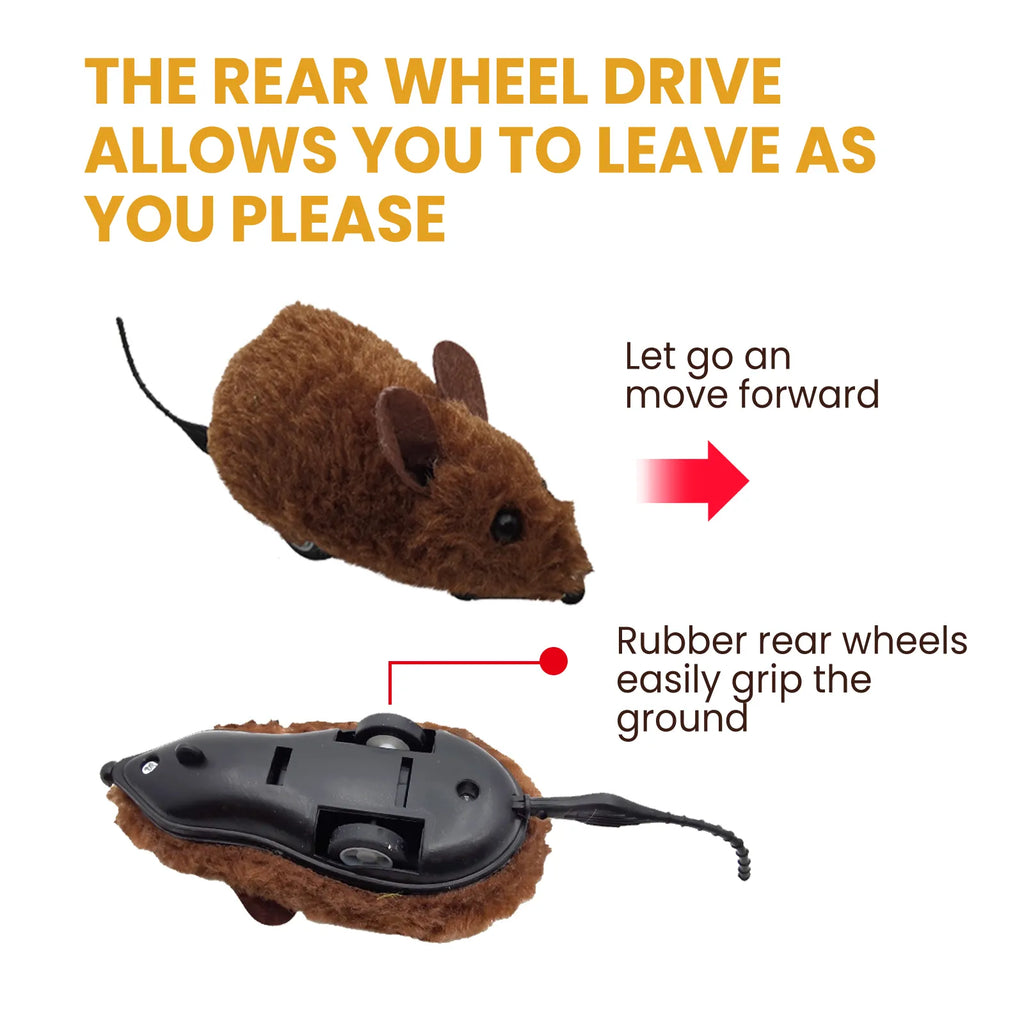 Interactive Squeaky Mouse Toy for Cats