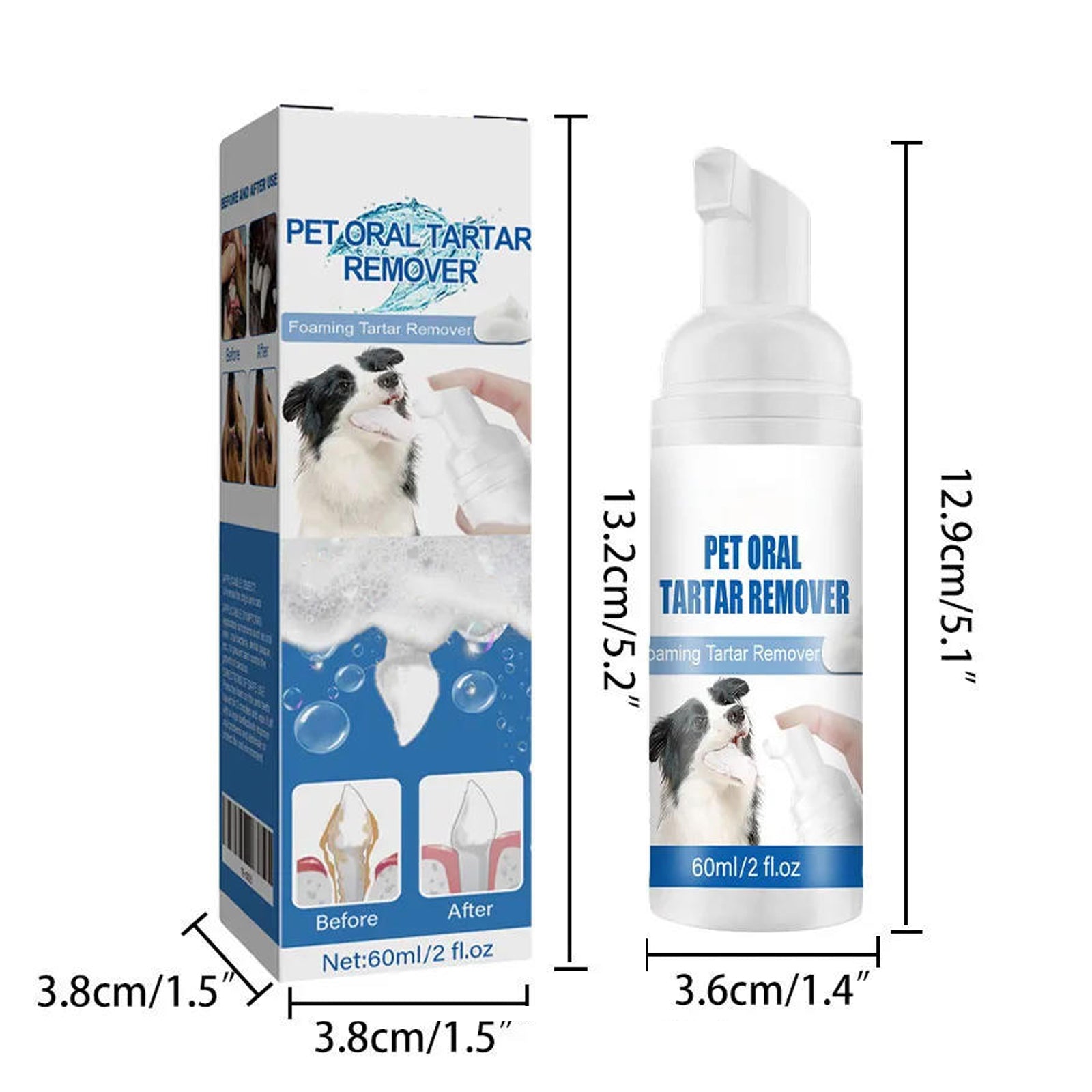 Dog & Cat Teeth Cleaning Foam for Tartar