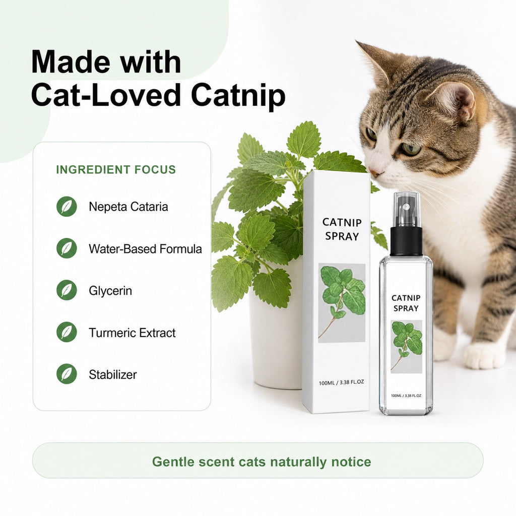 Catnip Spray for Cats | Interactive Toy Attractant & Stress Relief | Pet Mico
