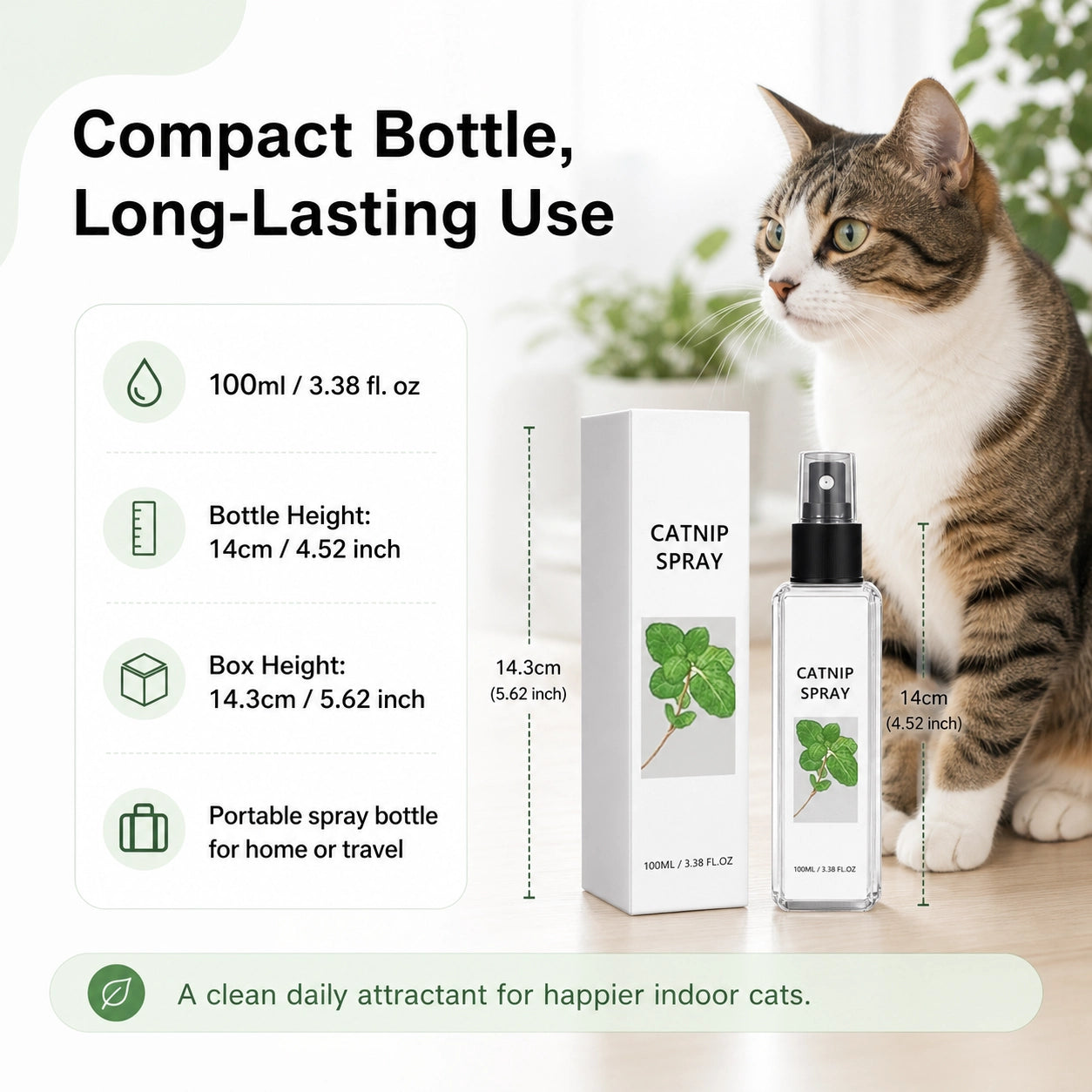 Catnip Spray for Cats | Interactive Toy Attractant & Stress Relief | Pet Mico