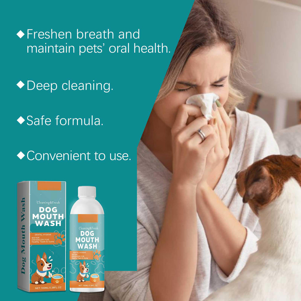 Dog Dental Water Additive for Bad Breath & Tartar