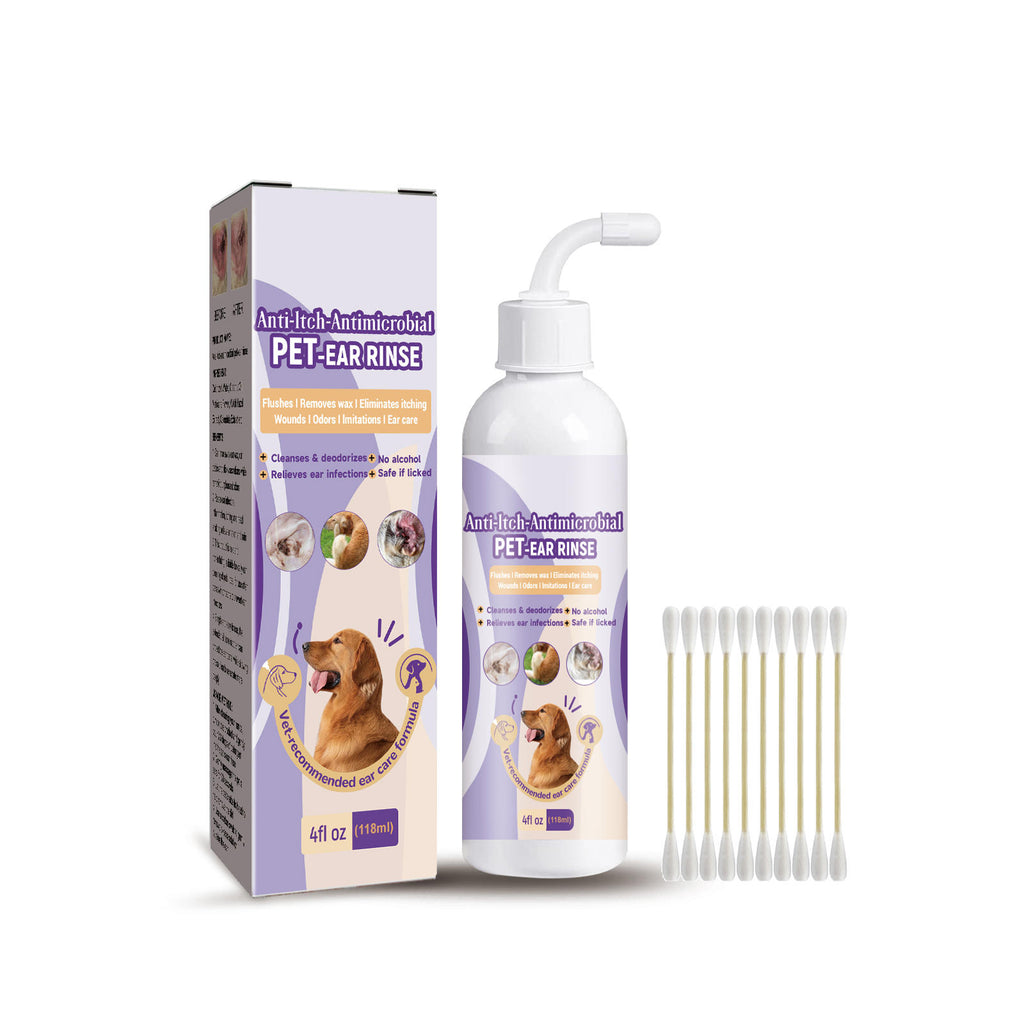Dog & Cat Ear Cleaner Drops for Odor & Wax