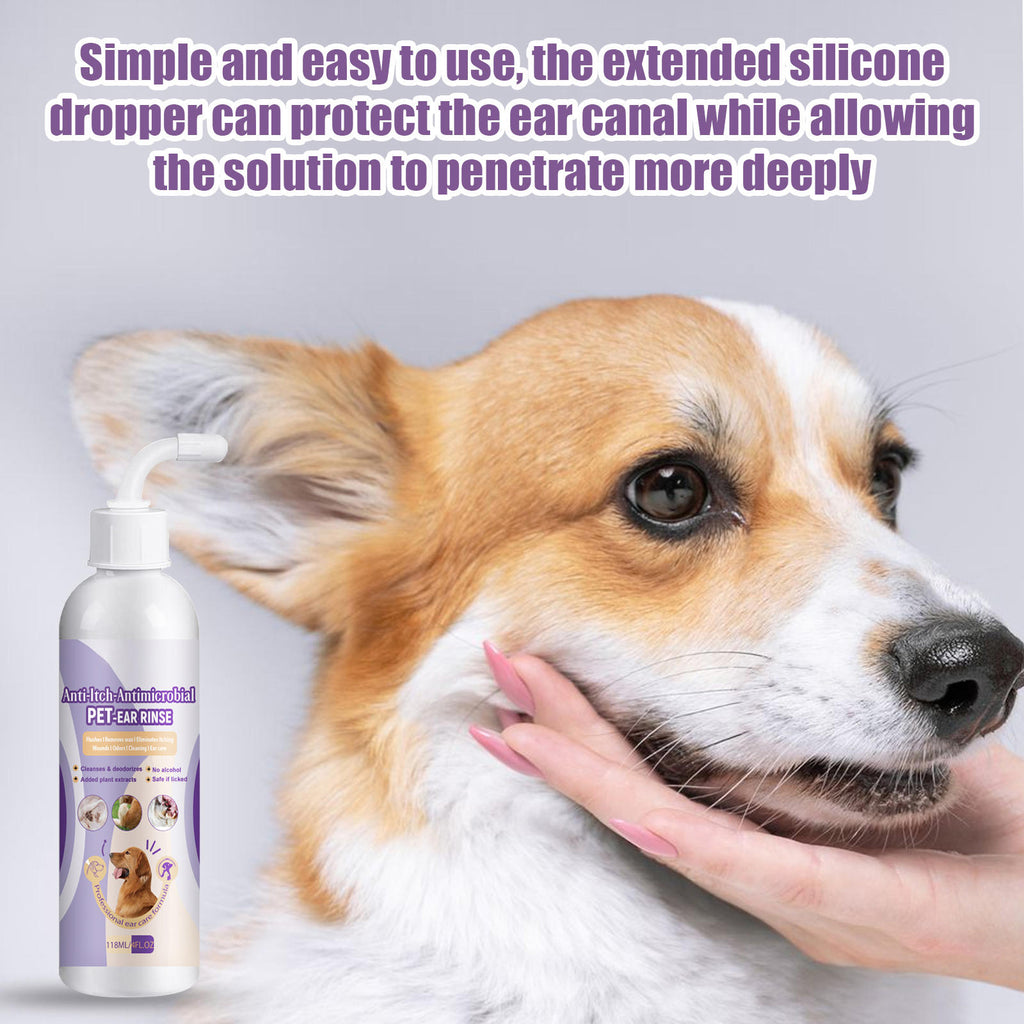Dog & Cat Ear Cleaner Drops for Odor & Wax
