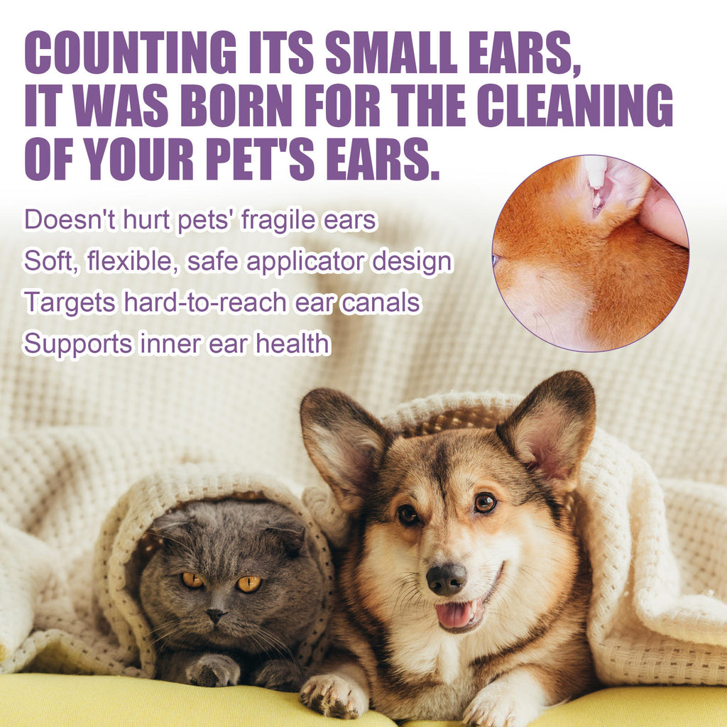 Dog & Cat Ear Cleaner Drops for Odor & Wax