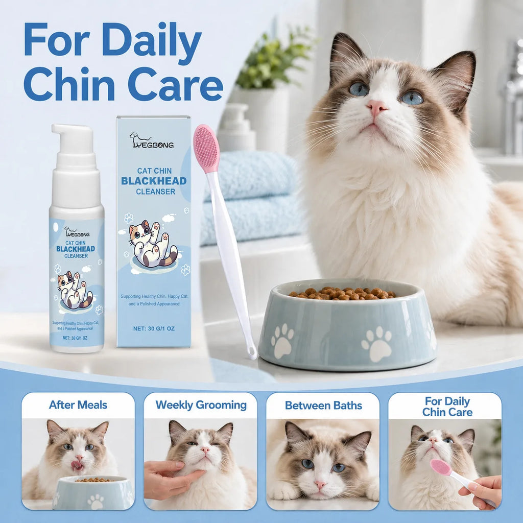 YEGBONG cat chin cleaning kit for daily grooming routines