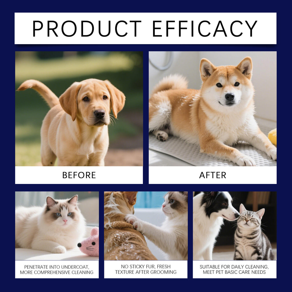 Dog & Cat Detangling Spray and Grooming Brush Set