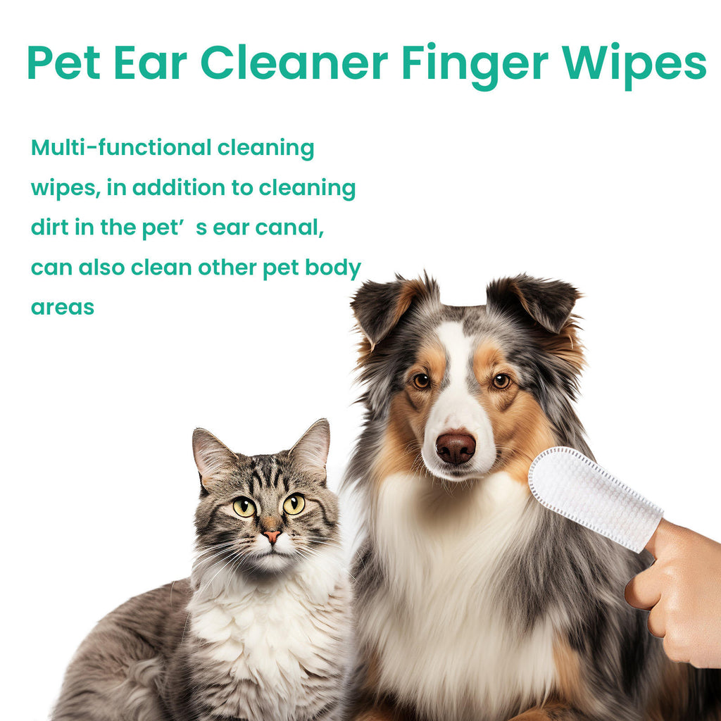 Dog & Cat Ear Cleaning Wipes for Odor & Wax