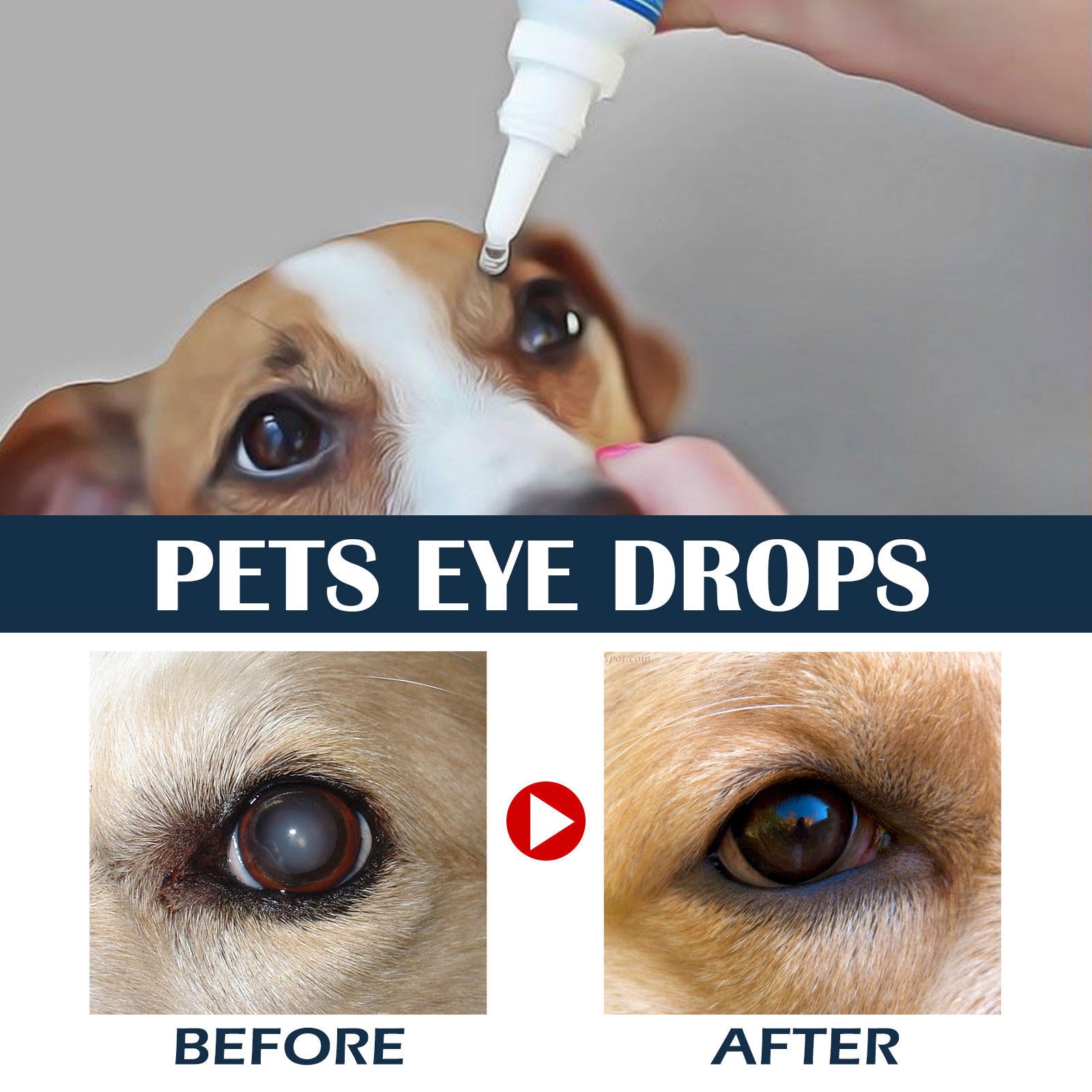 Dog & Cat Eye Wash Drops for Tear Stains