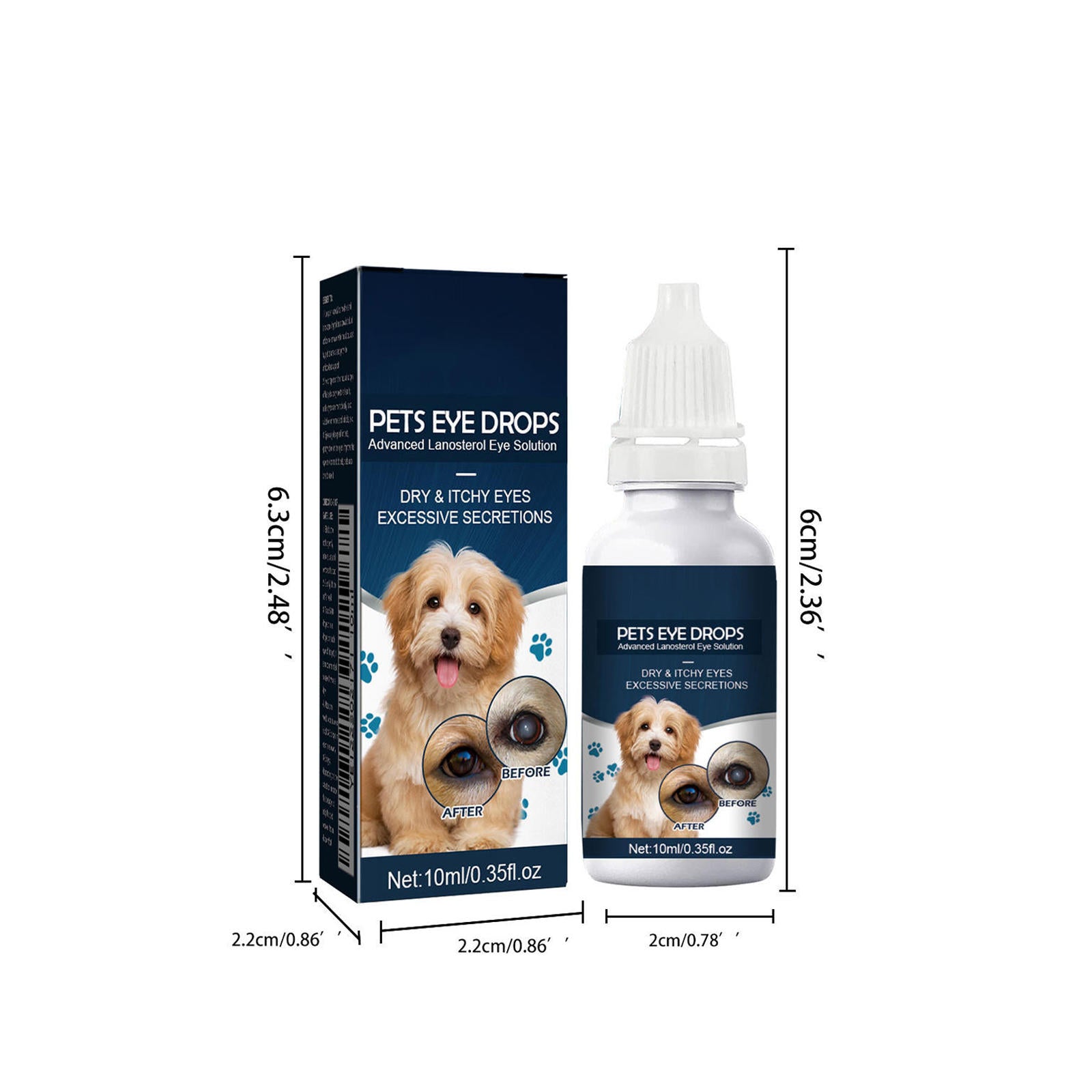 Dog & Cat Eye Wash Drops for Tear Stains