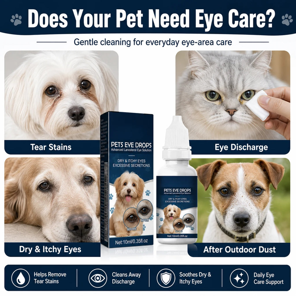 Dog and cat eye wash drops for tear stains size image