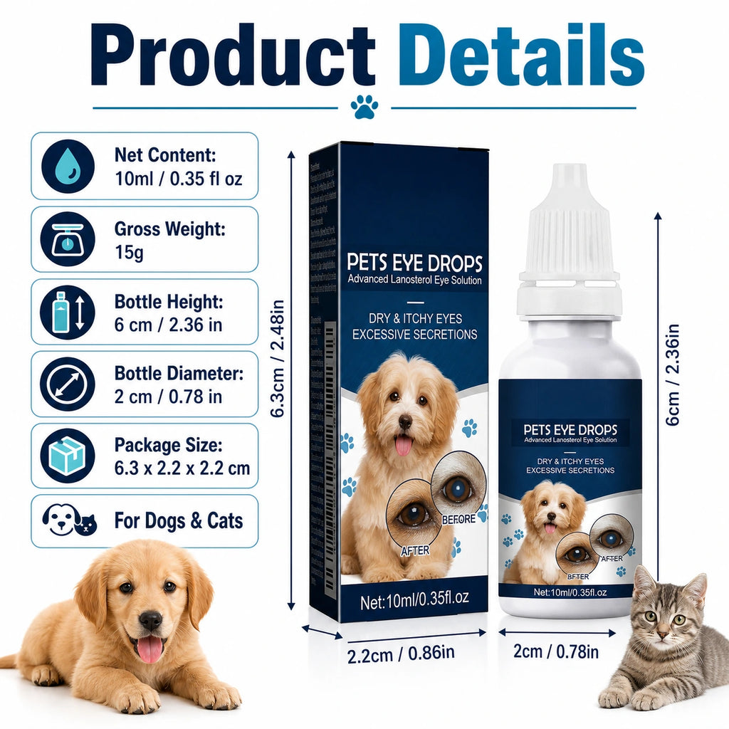 Dog and cat eye wash drops for tear stains additional product image