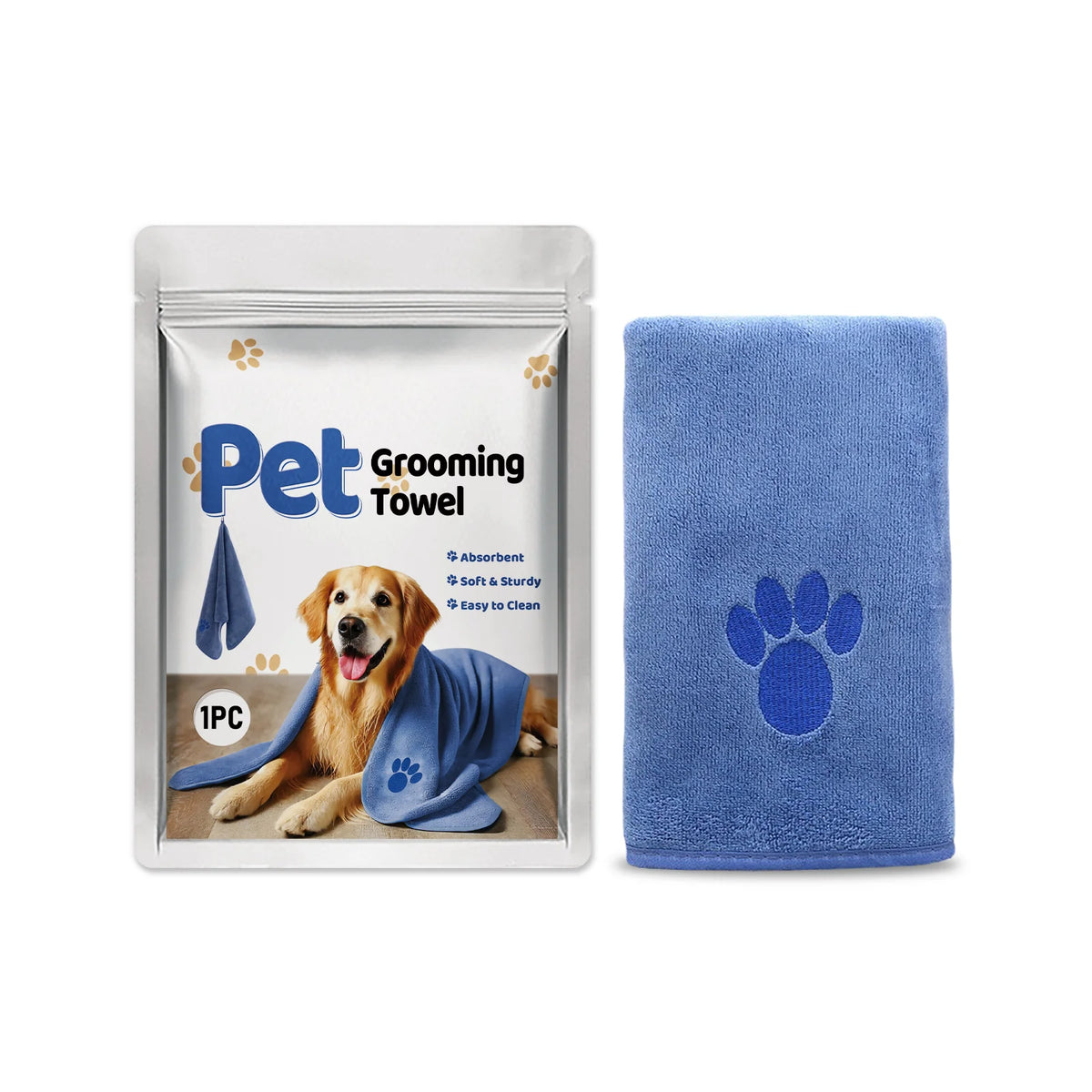 Pet Mico microfiber grooming towel for dogs and cats main product image
