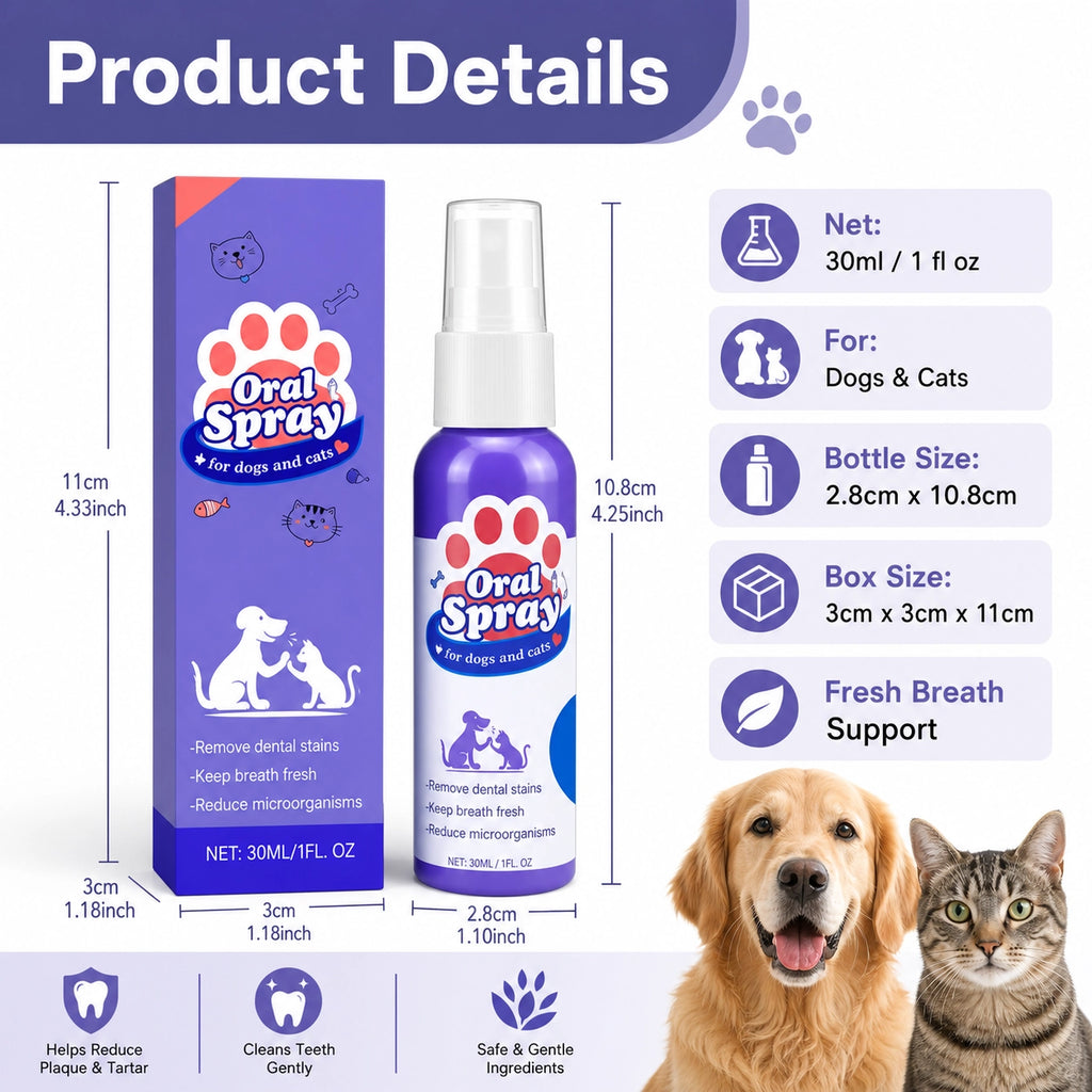 Dog and cat dental spray for fresh breath size image