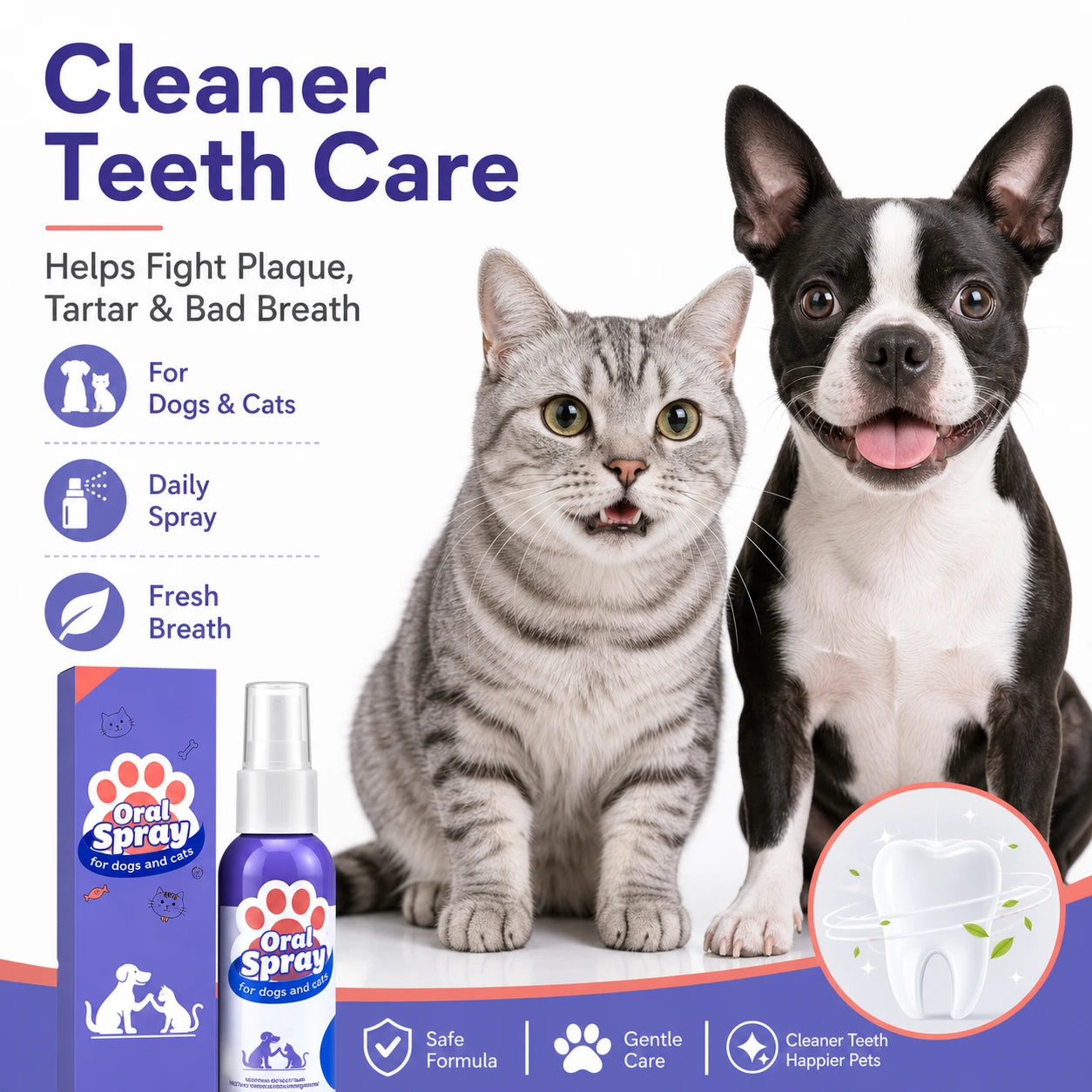 Dog and cat dental spray for fresh breath additional product image