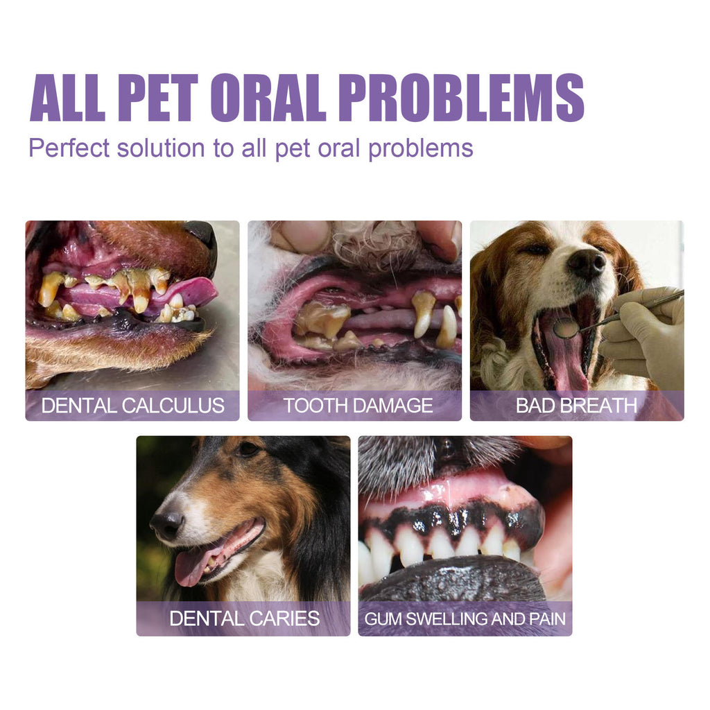 Pet Dental Gel for Dogs & Cats, 2-Pack