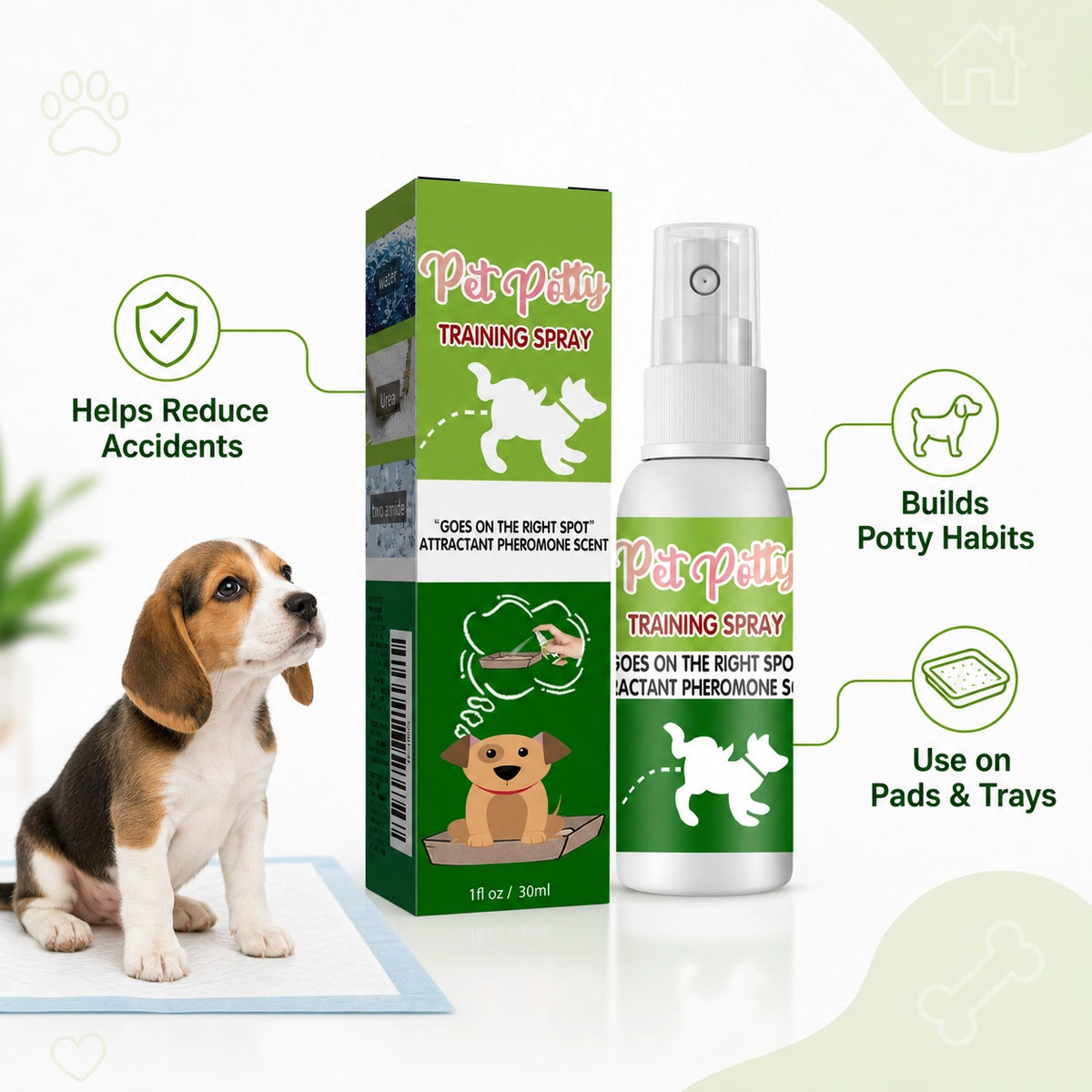 Dog potty training spray for puppies product detail image