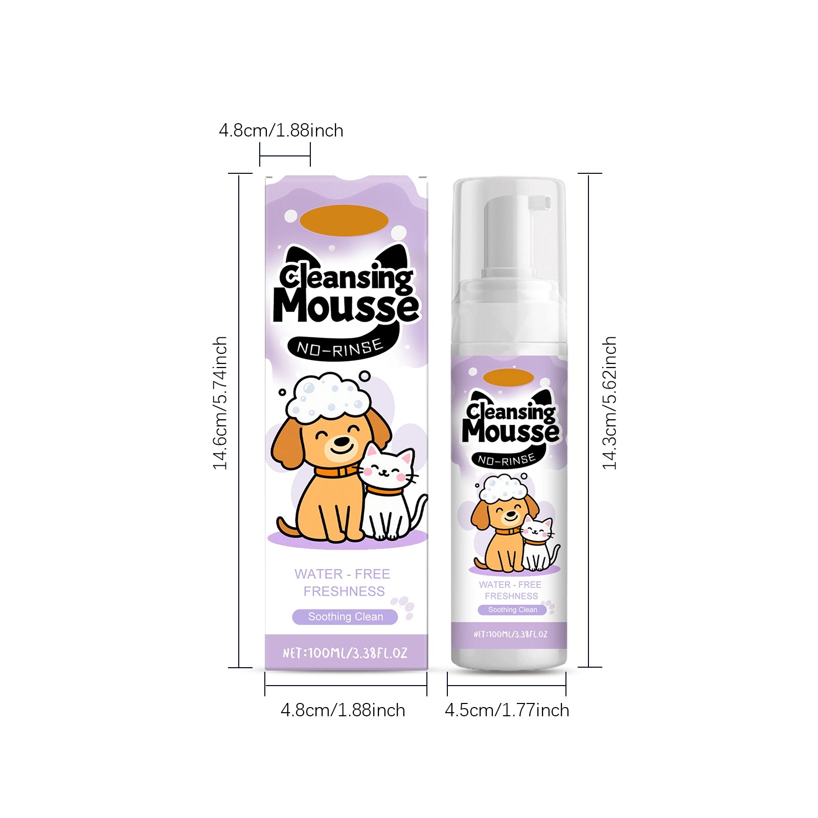 No-Rinse Dog & Cat Cleansing Mousse