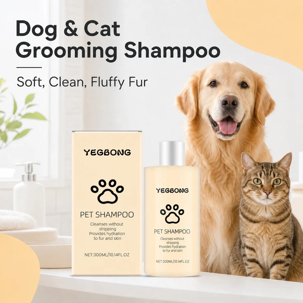 Dog and cat grooming shampoo for soft fur product packaging image
