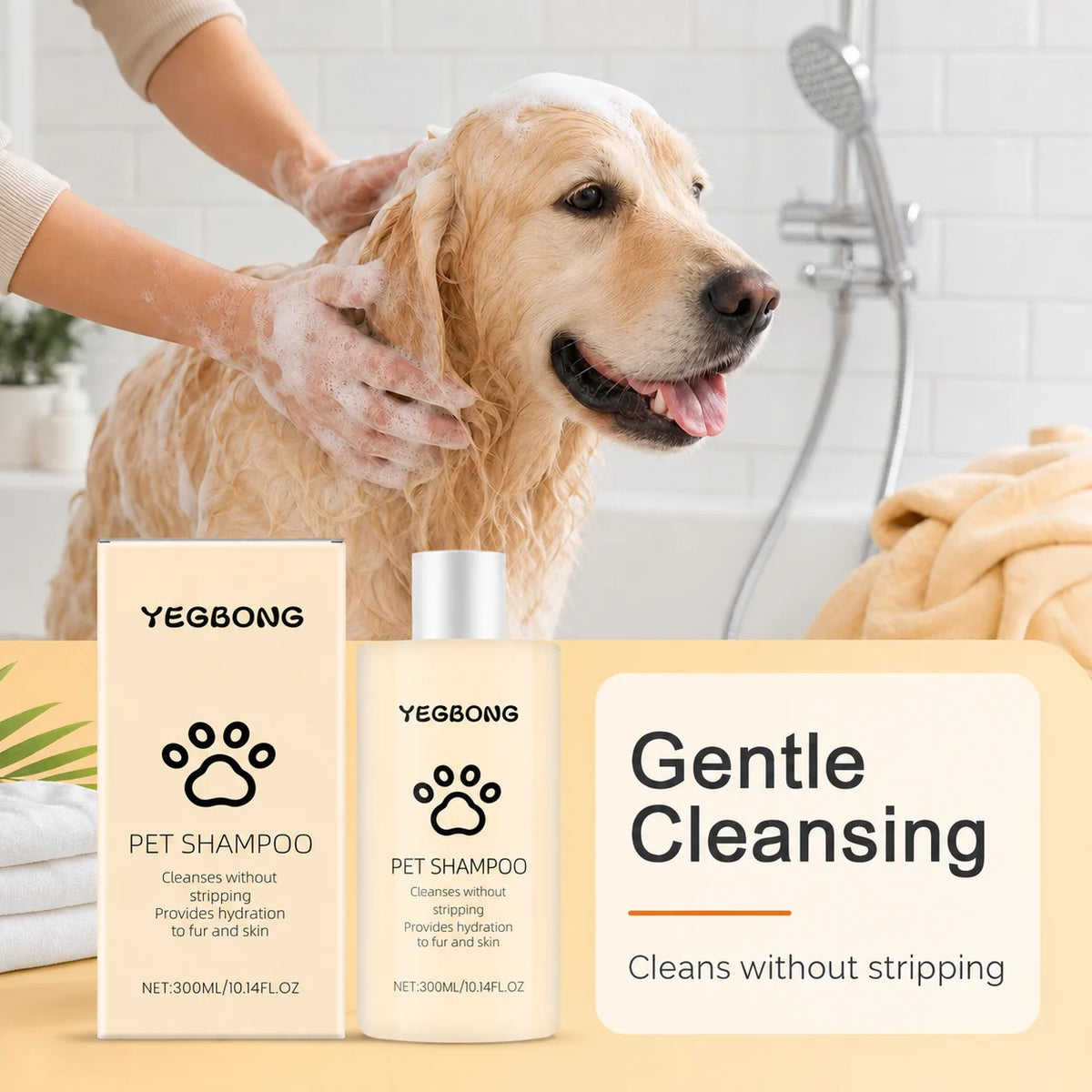 Dog and cat grooming shampoo for soft fur product detail image