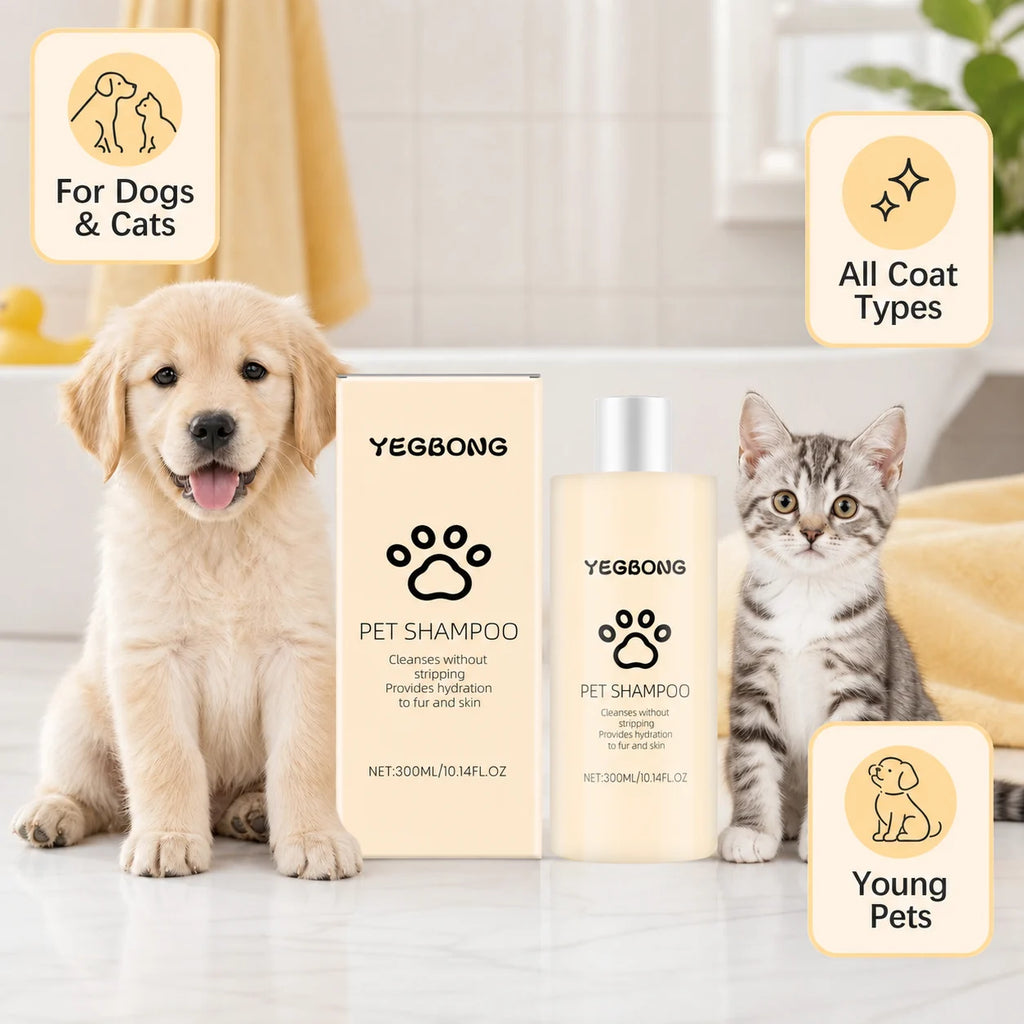 Dog and cat grooming shampoo for soft fur size image