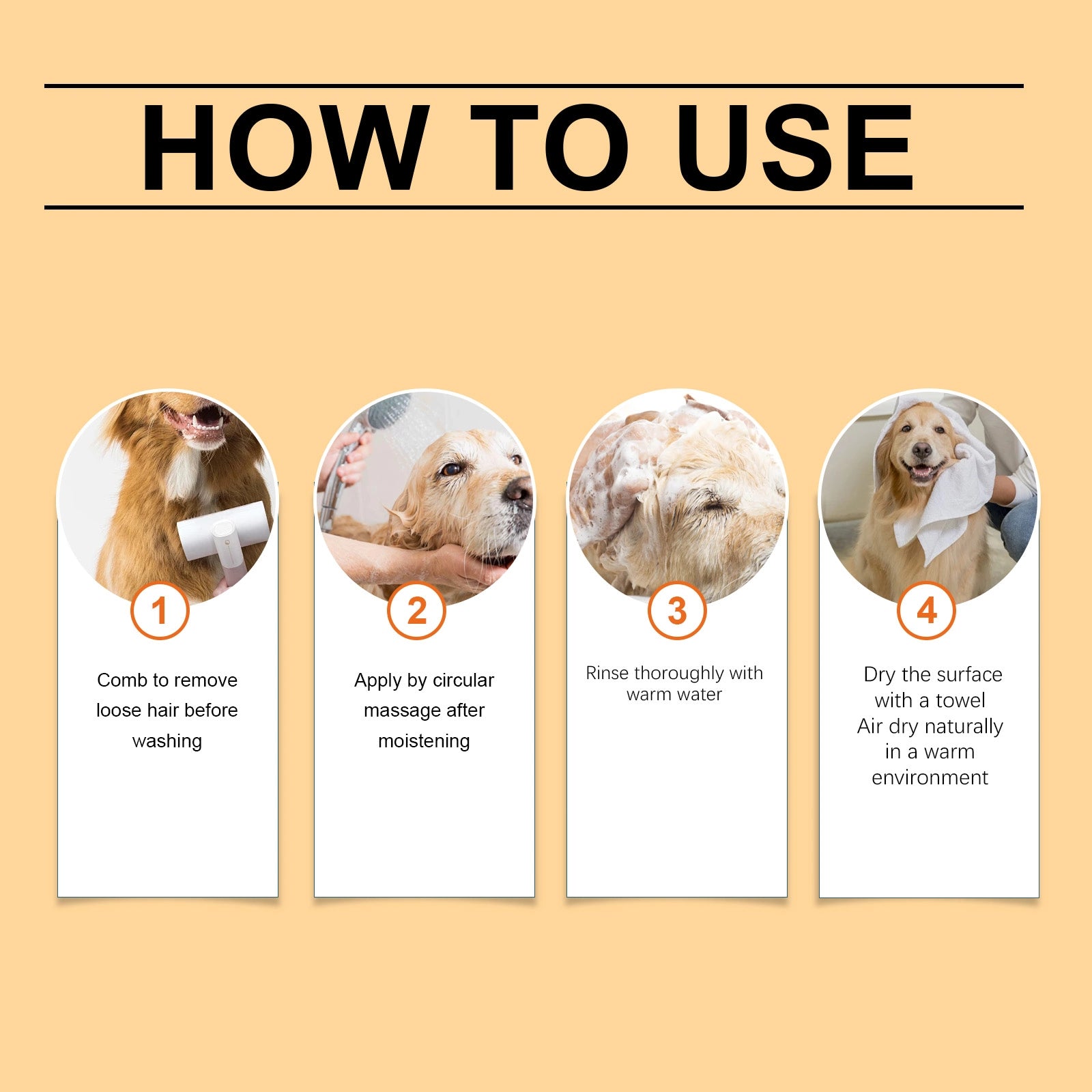 Dog & Cat Grooming Shampoo for Soft Fur