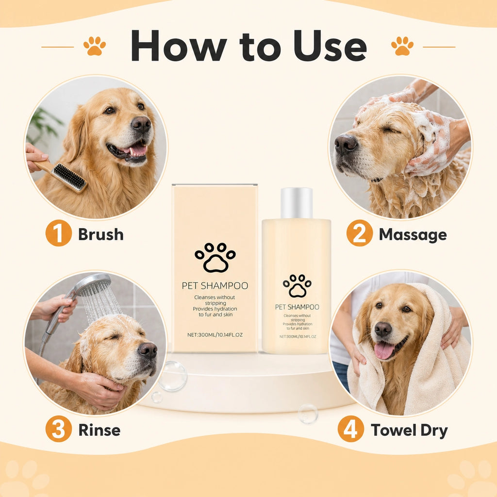 Dog and cat grooming shampoo for soft fur additional product image