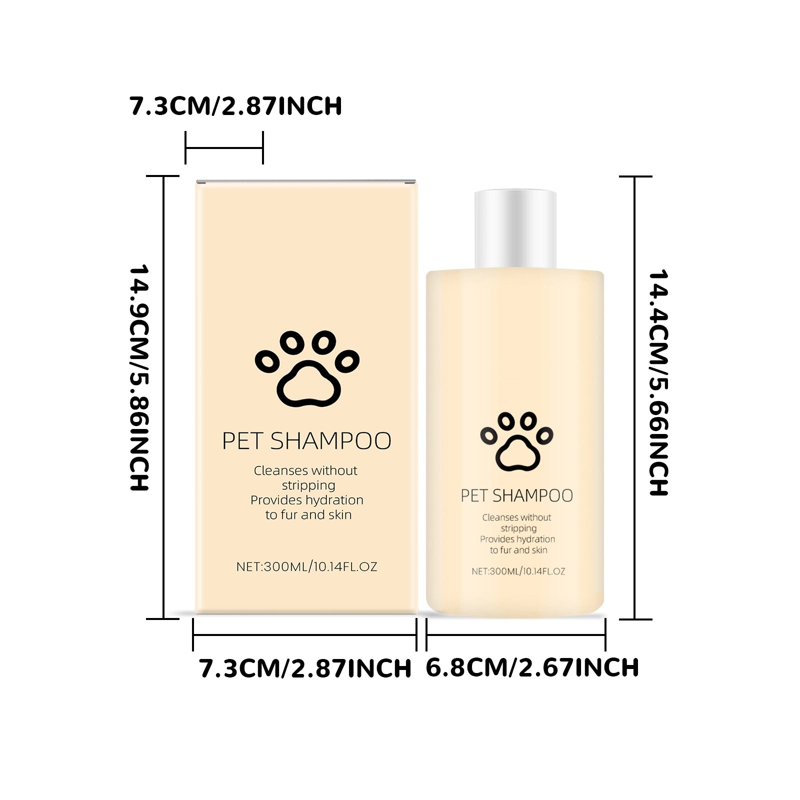 Dog & Cat Grooming Shampoo for Soft Fur