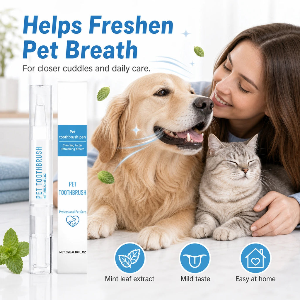 Dog and cat toothbrush pen for fresh breath product detail image