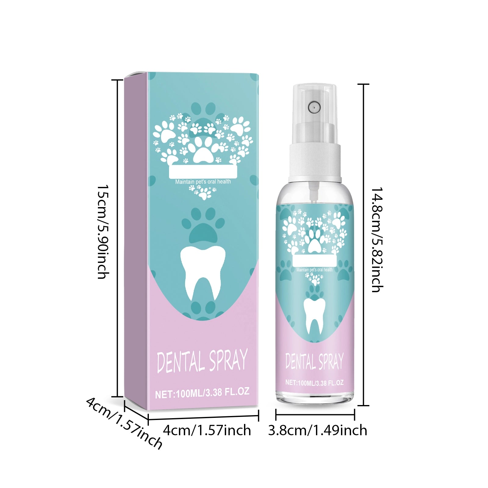 Pet Teeth Stain Remover Spray for Dogs & Cats