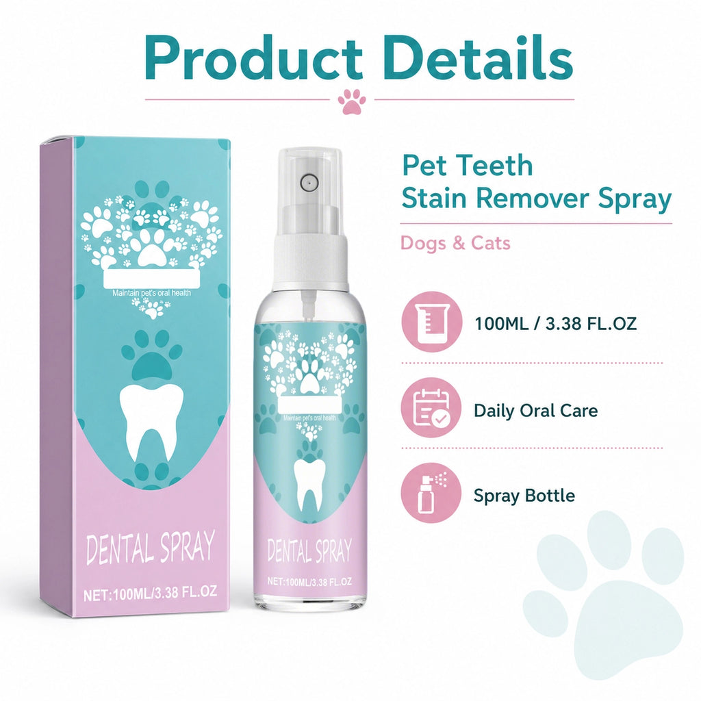 Pet teeth stain remover spray for dogs and cats feature image